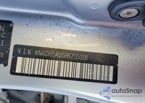 2011 Kia Rio Base from USA, damaged, VIN KNADH5A35B6755318